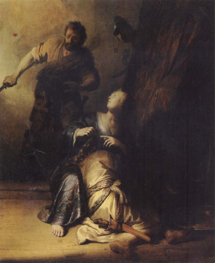 REMBRANDT Harmenszoon van Rijn Samson Betrayed by Delilah